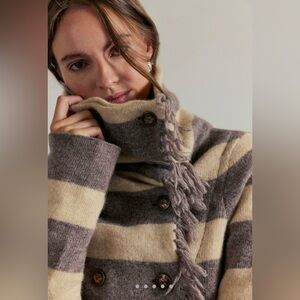 Free People FP One Maple Stripe Cardi NWT